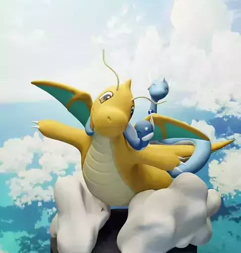 Dragonite diorama