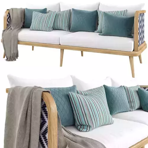 3 seater outdoor sofa 3D model