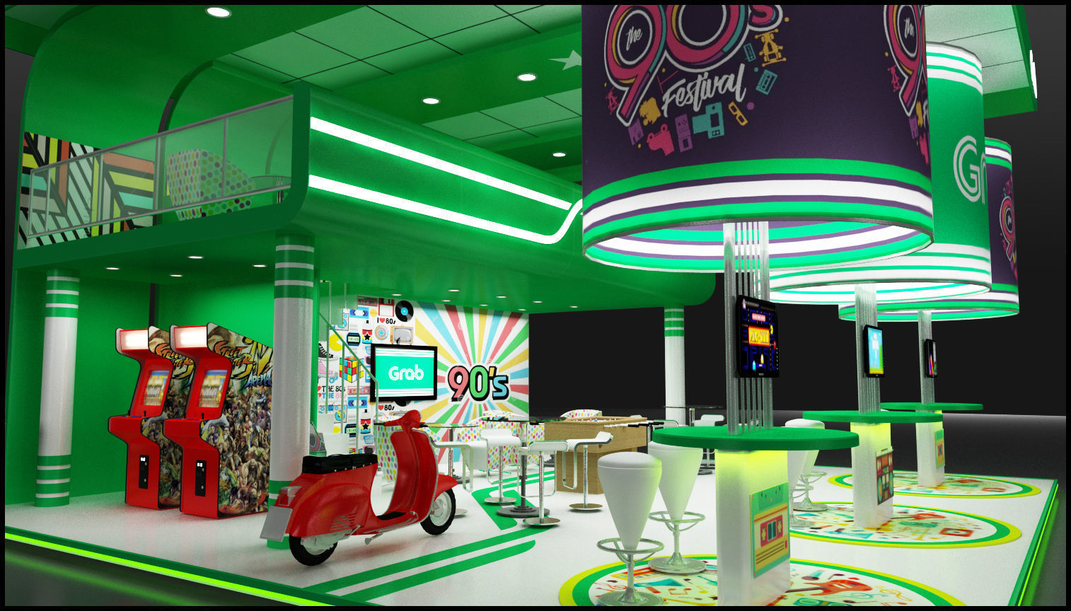 GRAB Booth Exhibition 3D model_3