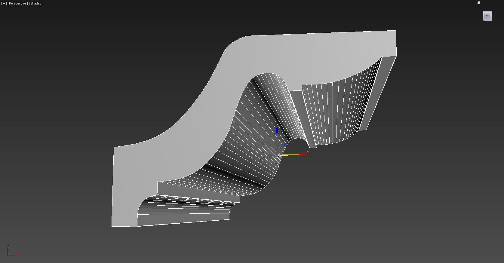 Cornice Moulding Low-poly 3D model_6