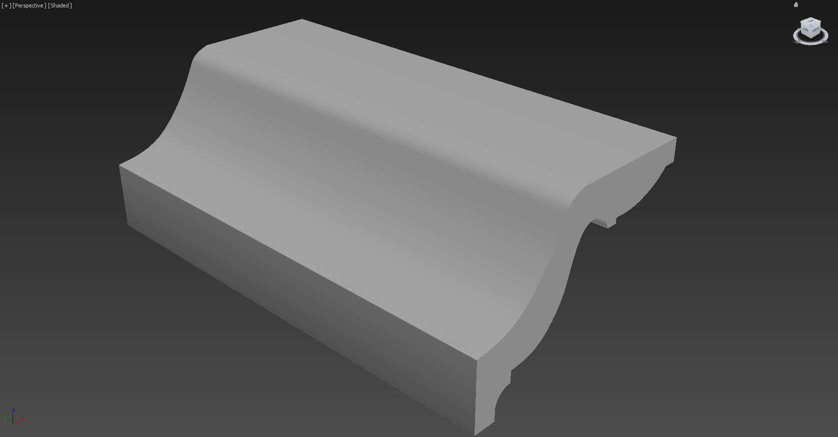 Cornice Moulding Low-poly 3D model_4