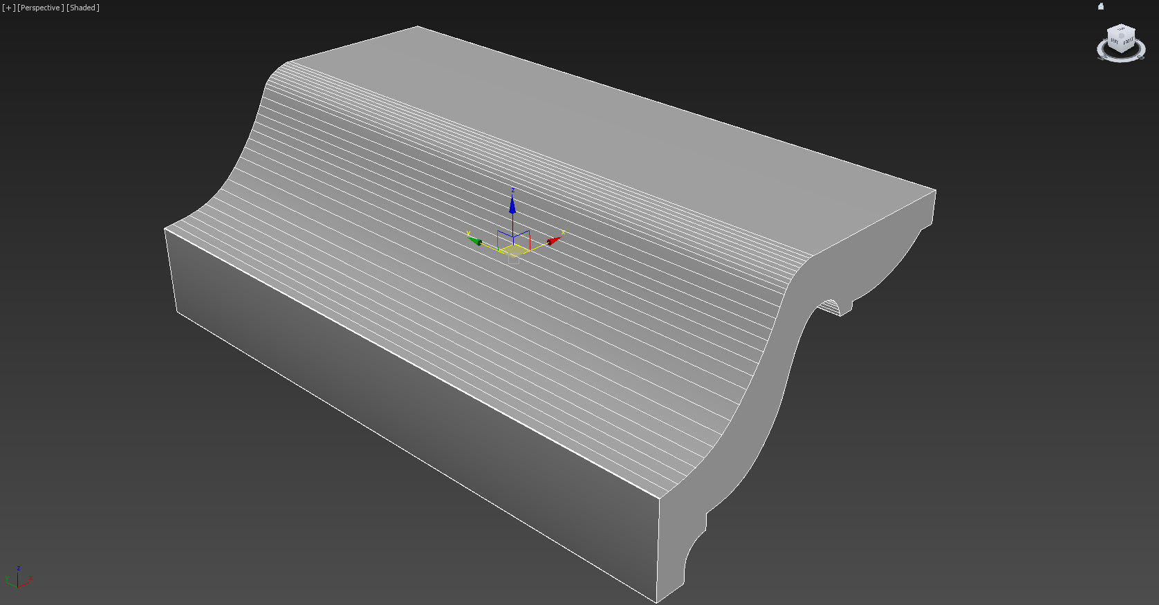 Cornice Moulding Low-poly 3D model_3