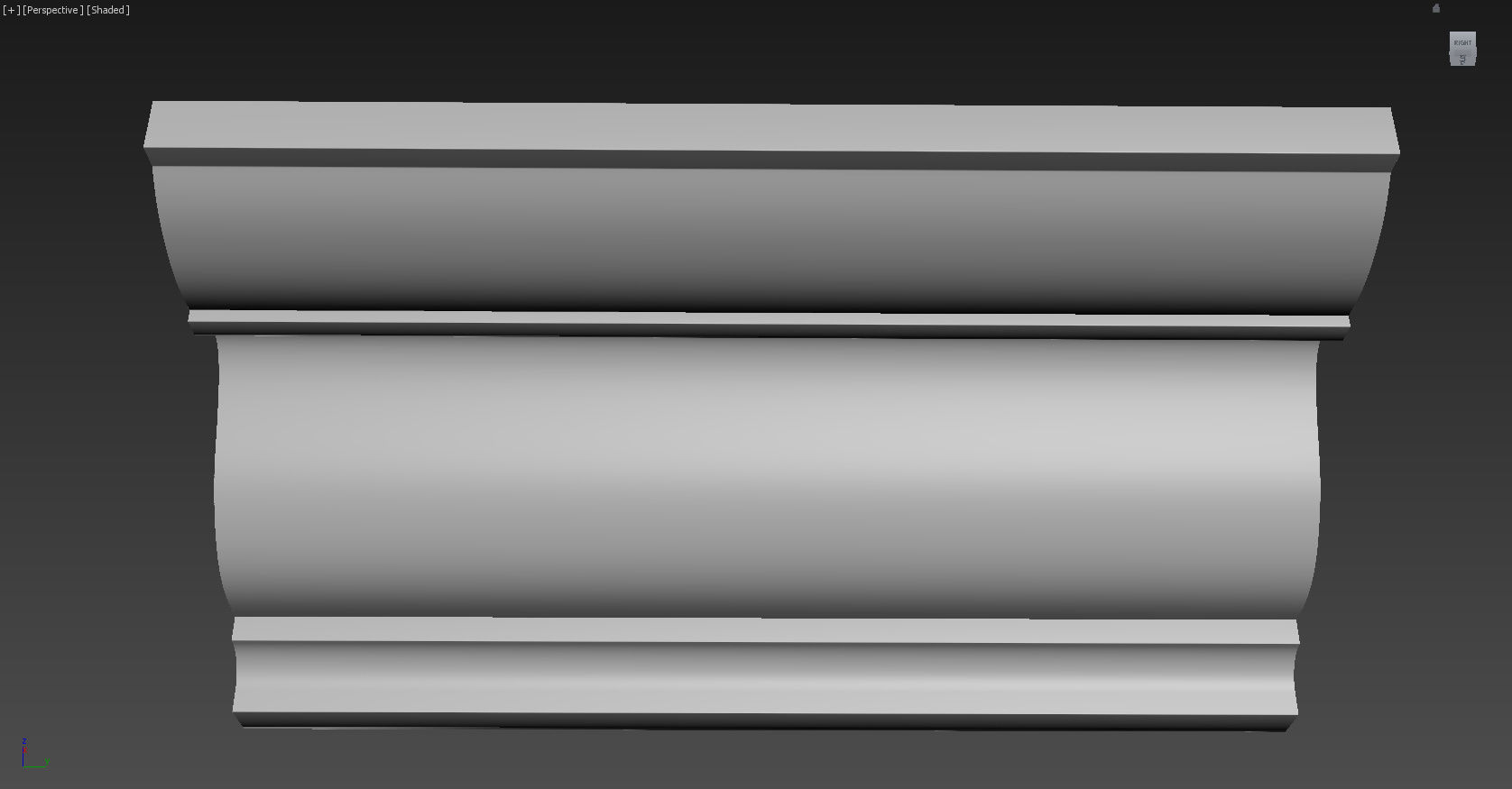 Cornice Moulding Low-poly 3D model_7