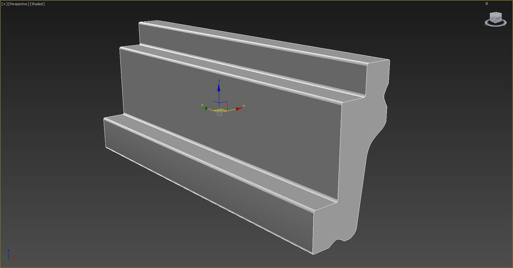 Cornice Moulding Low-poly 3D model_4