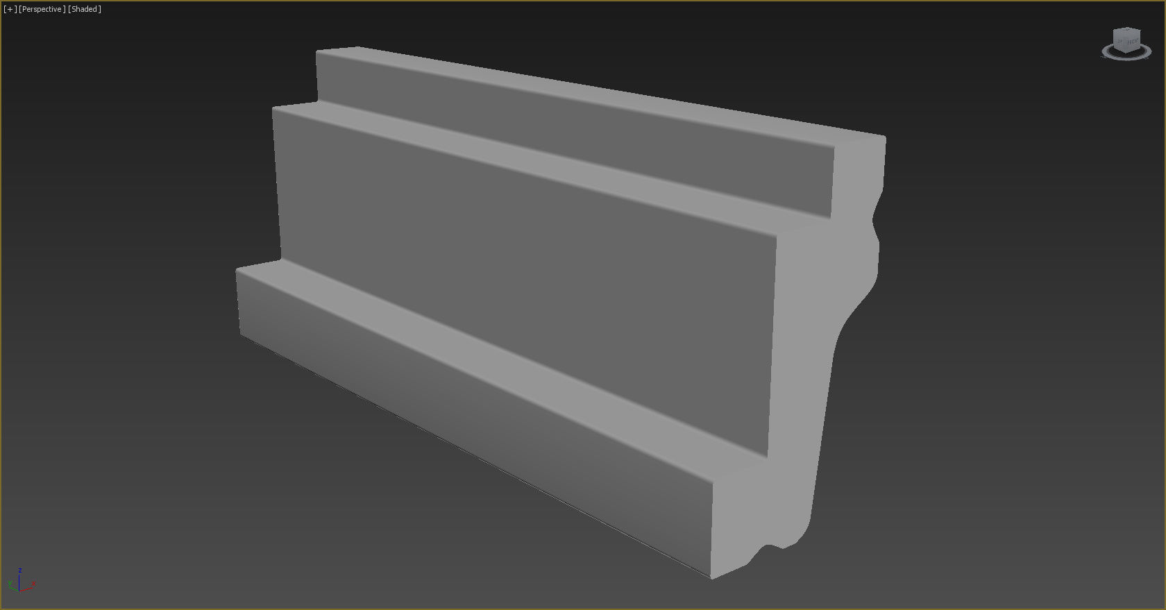 Cornice Moulding Low-poly 3D model_3