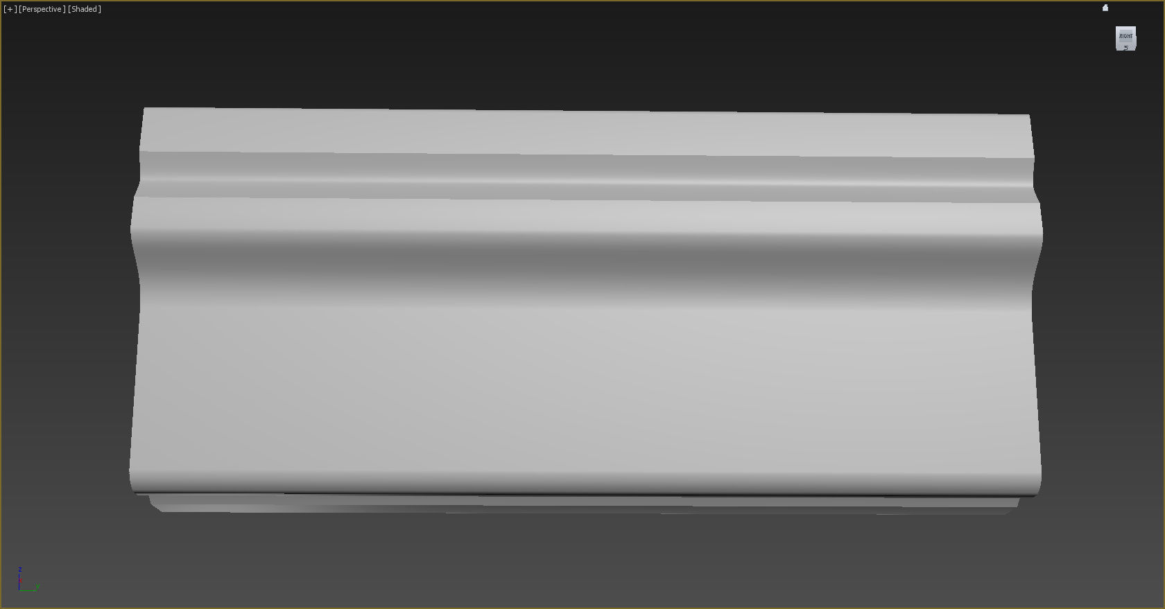 Cornice Moulding Low-poly 3D model_5