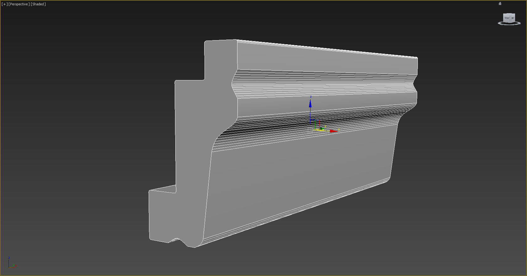 Cornice Moulding Low-poly 3D model_2