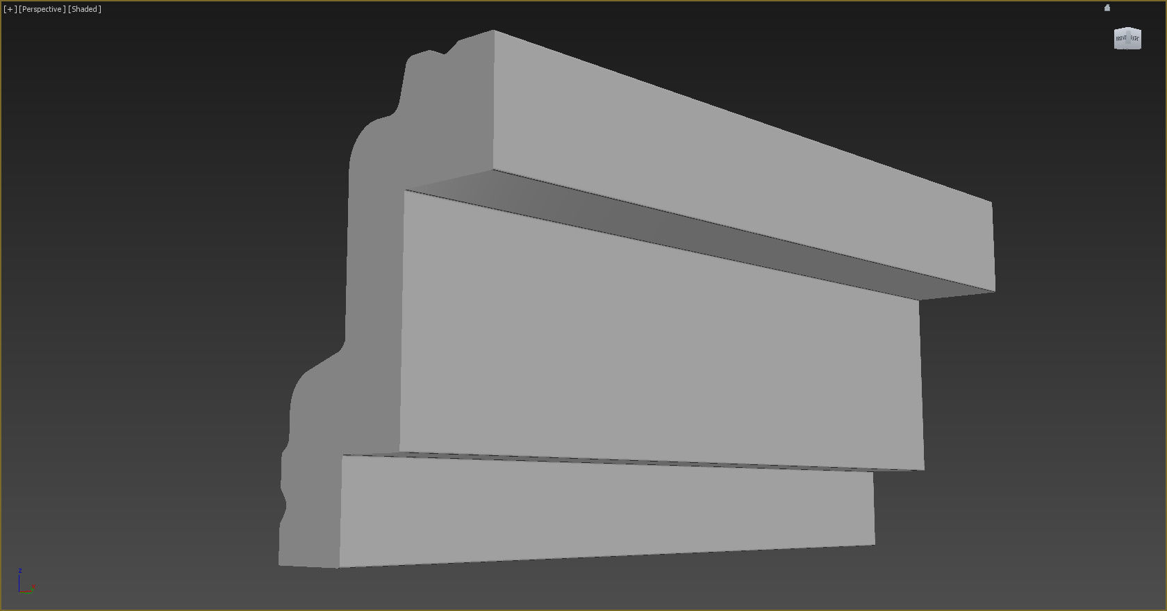 Cornice Moulding 3D model_1
