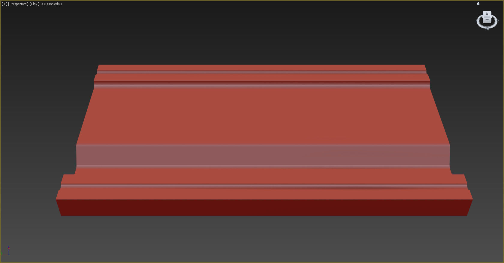 Cornice Moulding Low-poly 3D model_4