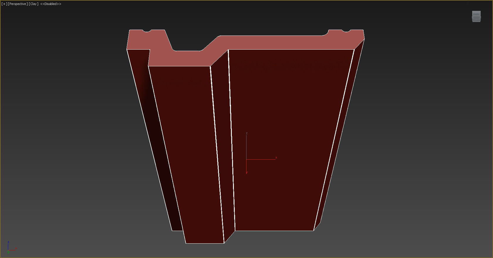 Cornice Moulding Low-poly 3D model_1