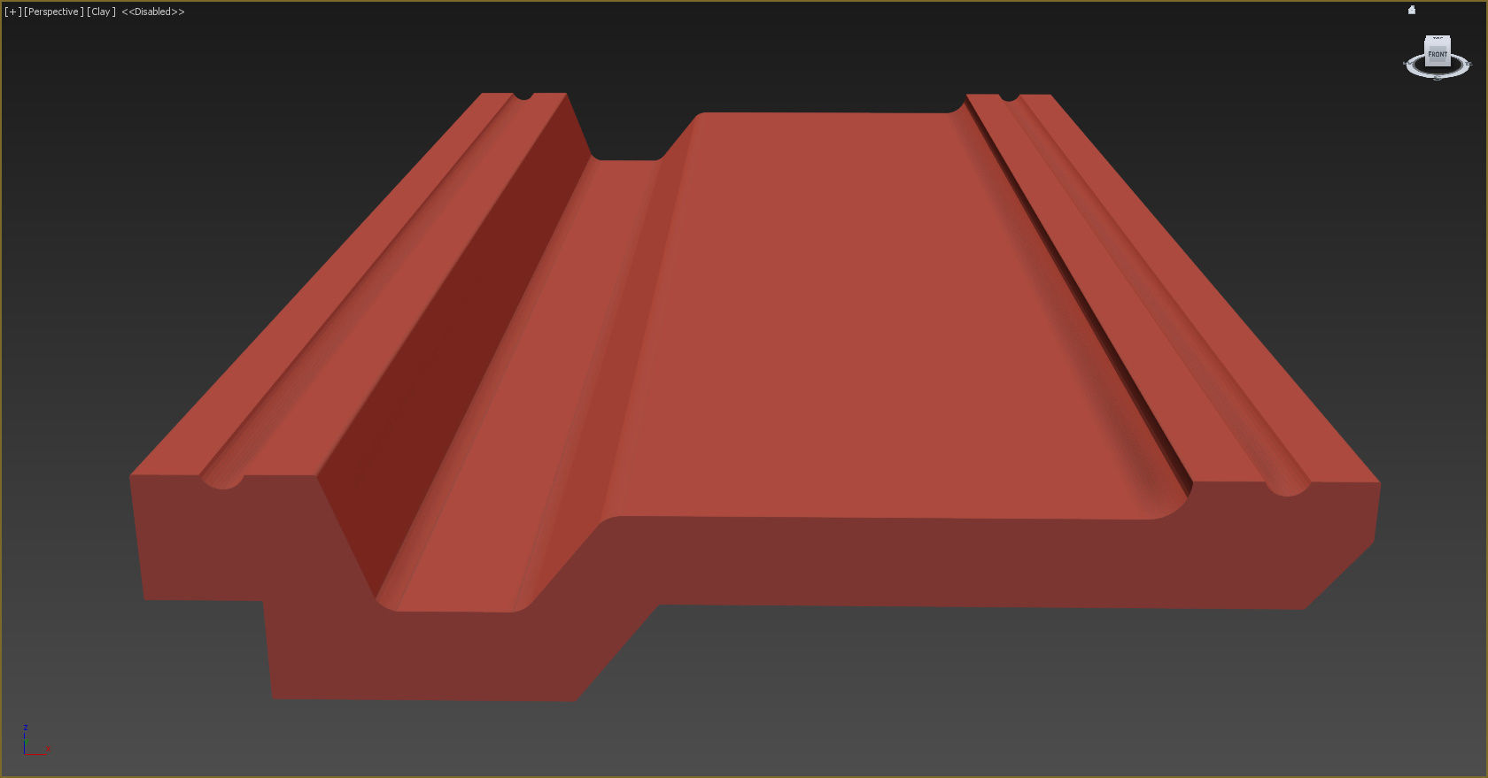 Cornice Moulding Low-poly 3D model_8