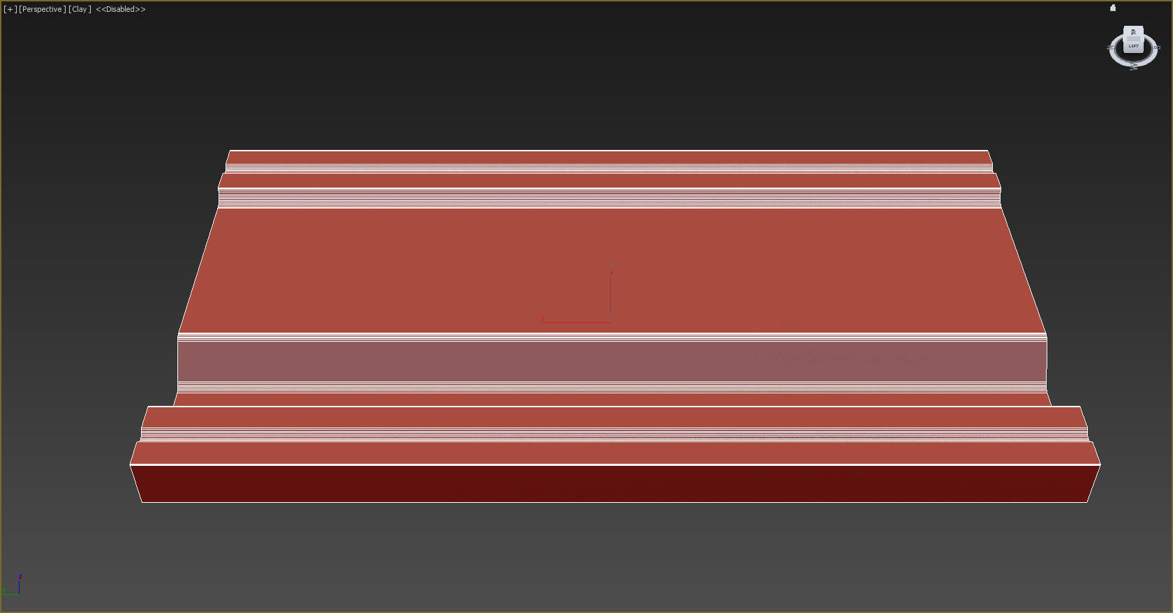 Cornice Moulding Low-poly 3D model_3