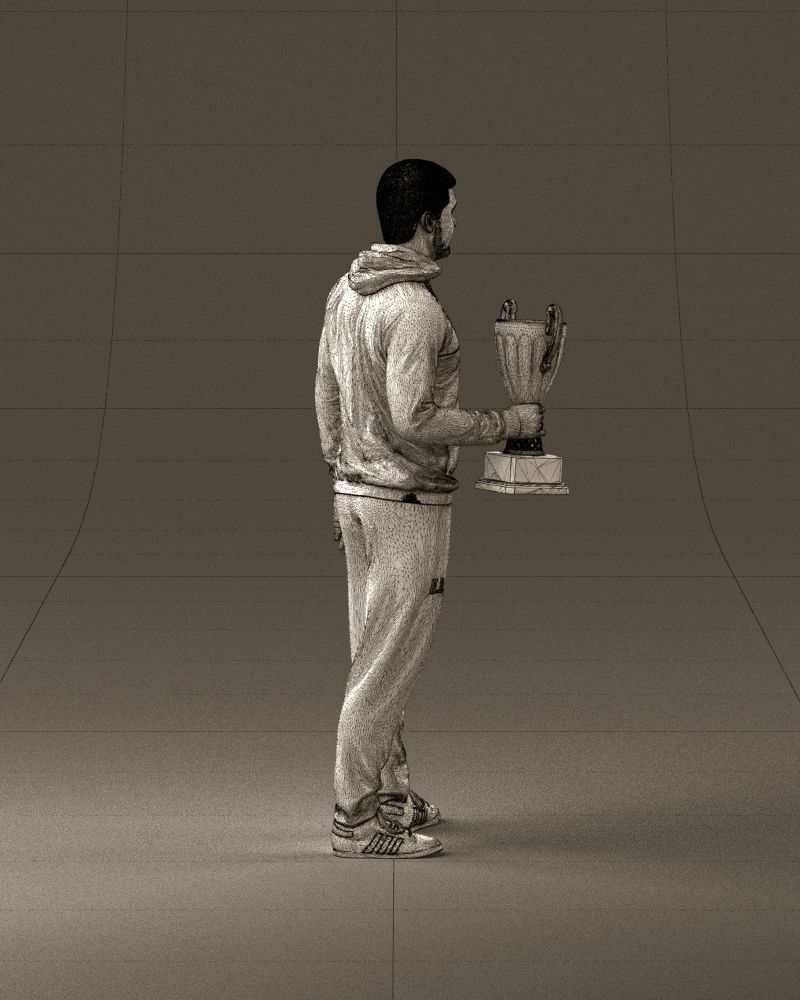 sportsman with cup 1073 3D Print Ready 3D print model_29