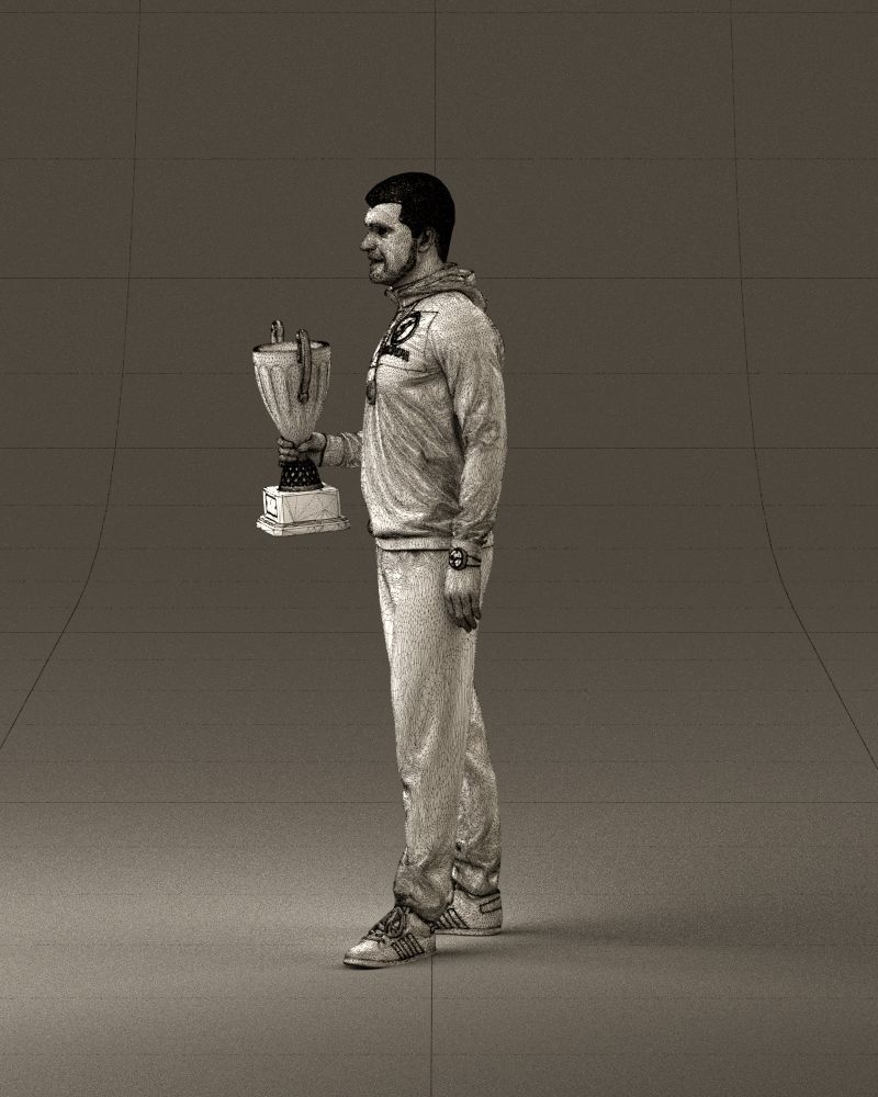 sportsman with cup 1073 3D Print Ready 3D print model_33
