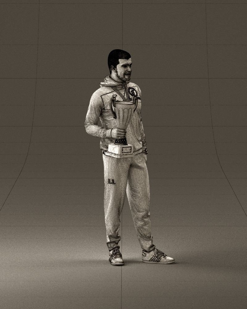 sportsman with cup 1073 3D Print Ready 3D print model_27