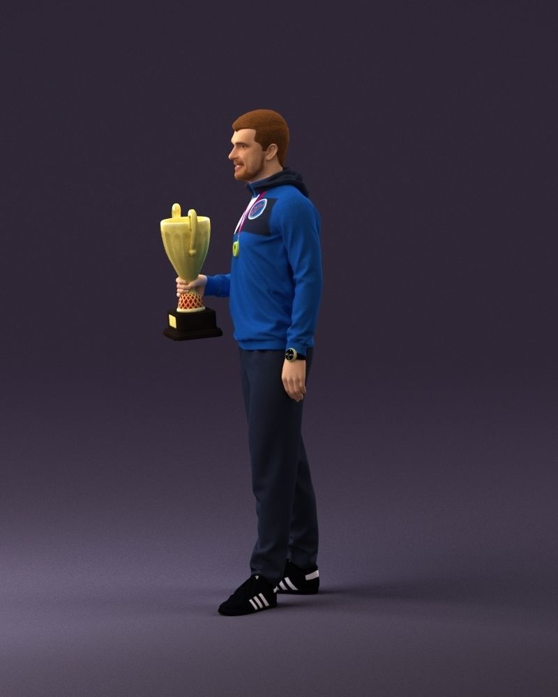 sportsman with cup 1073 3D Print Ready 3D print model_21