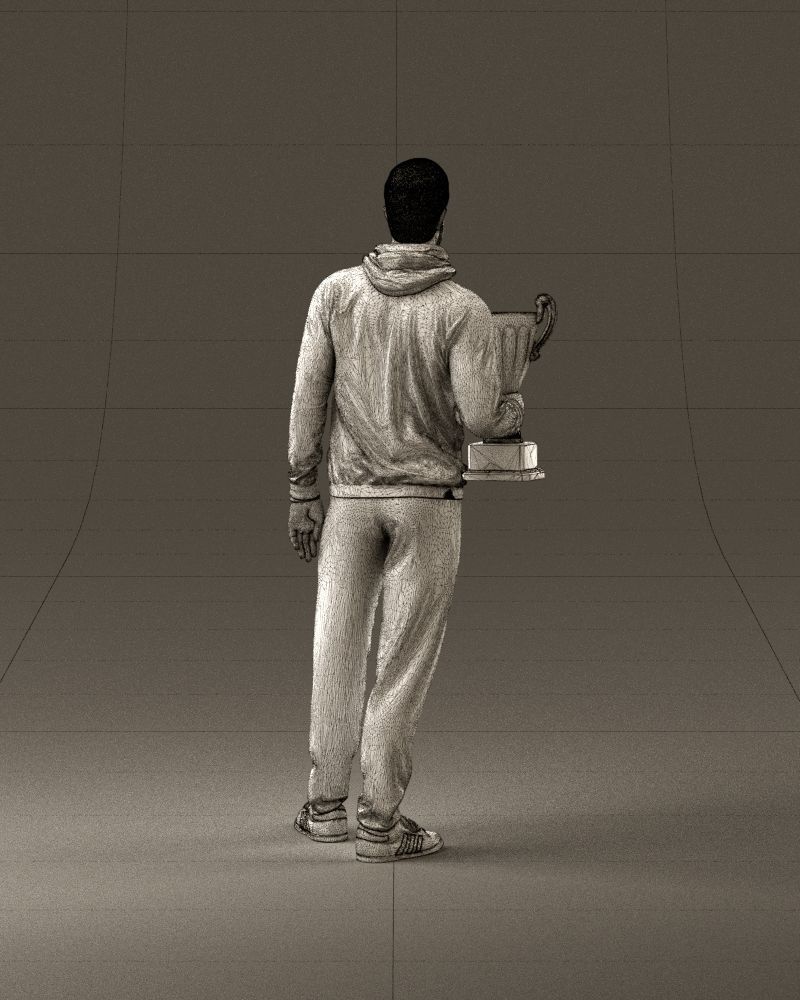 sportsman with cup 1073 3D Print Ready 3D print model_30