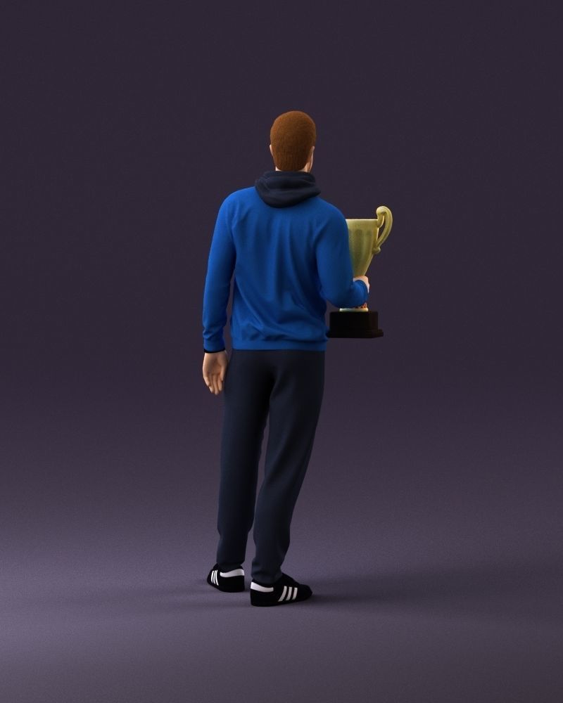 sportsman with cup 1073 3D Print Ready 3D print model_18