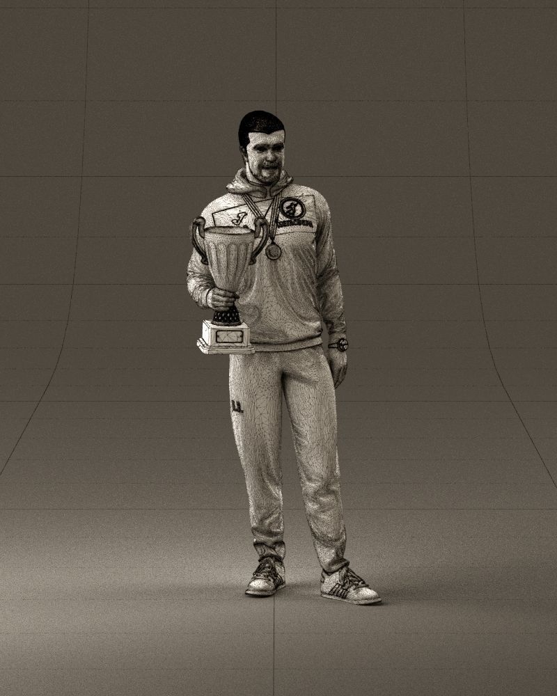sportsman with cup 1073 3D Print Ready 3D print model_26