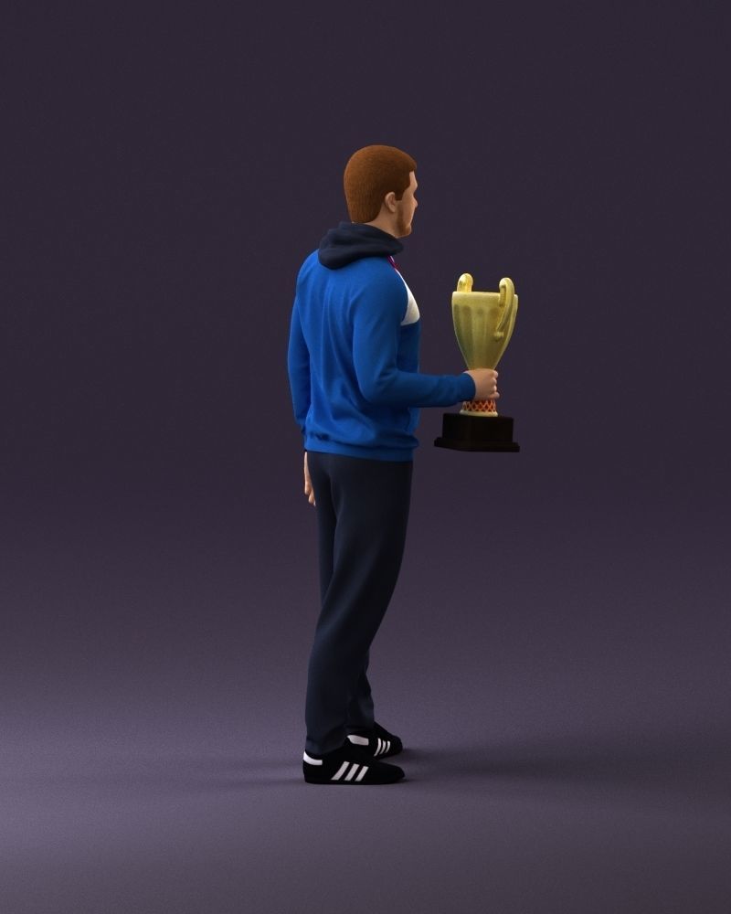 sportsman with cup 1073 3D Print Ready 3D print model_17