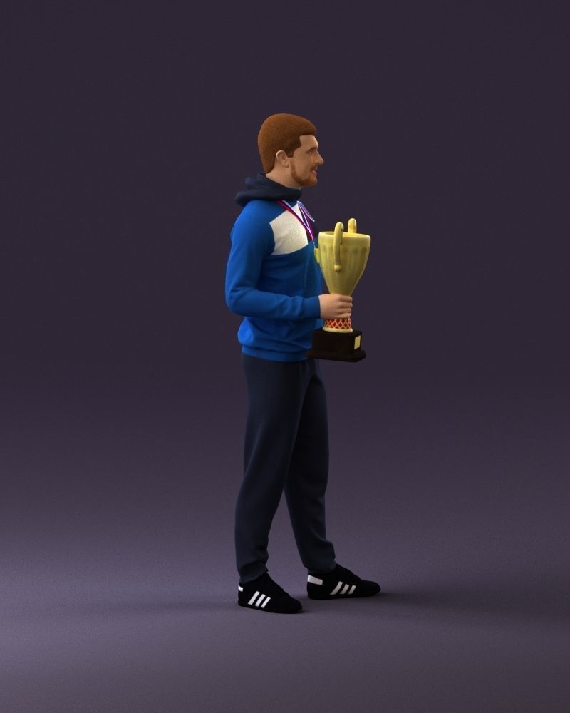 sportsman with cup 1073 3D Print Ready 3D print model_16