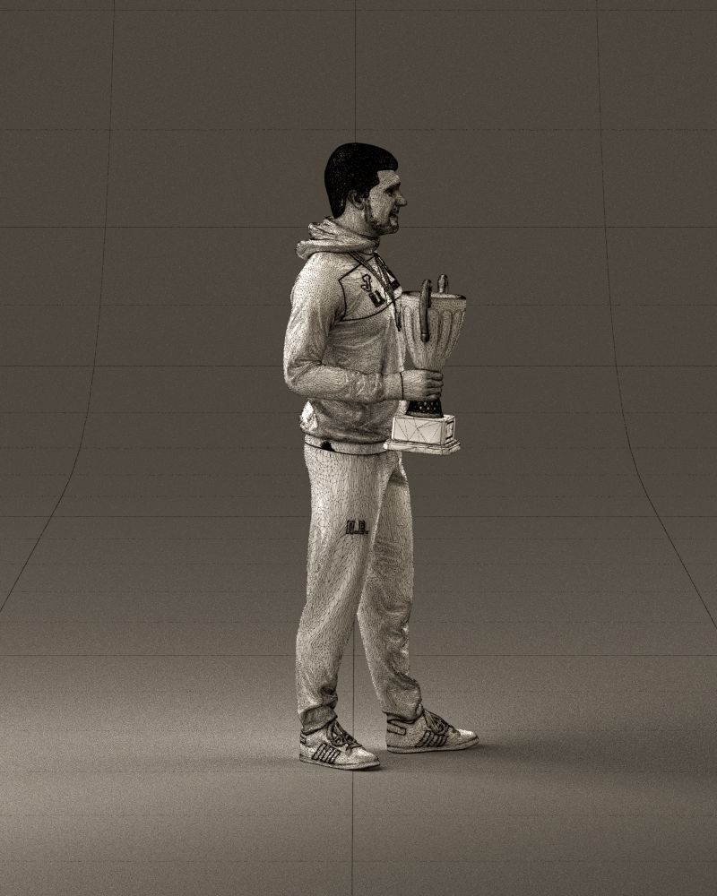 sportsman with cup 1073 3D Print Ready 3D print model_28
