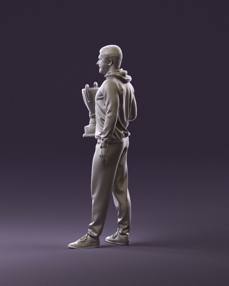 sportsman with cup 1073 3D Print Ready 3D print model_8