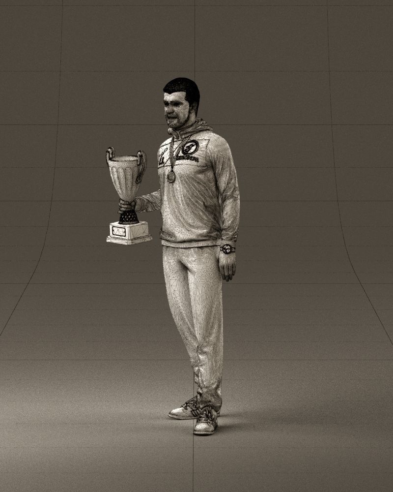 sportsman with cup 1073 3D Print Ready 3D print model_34