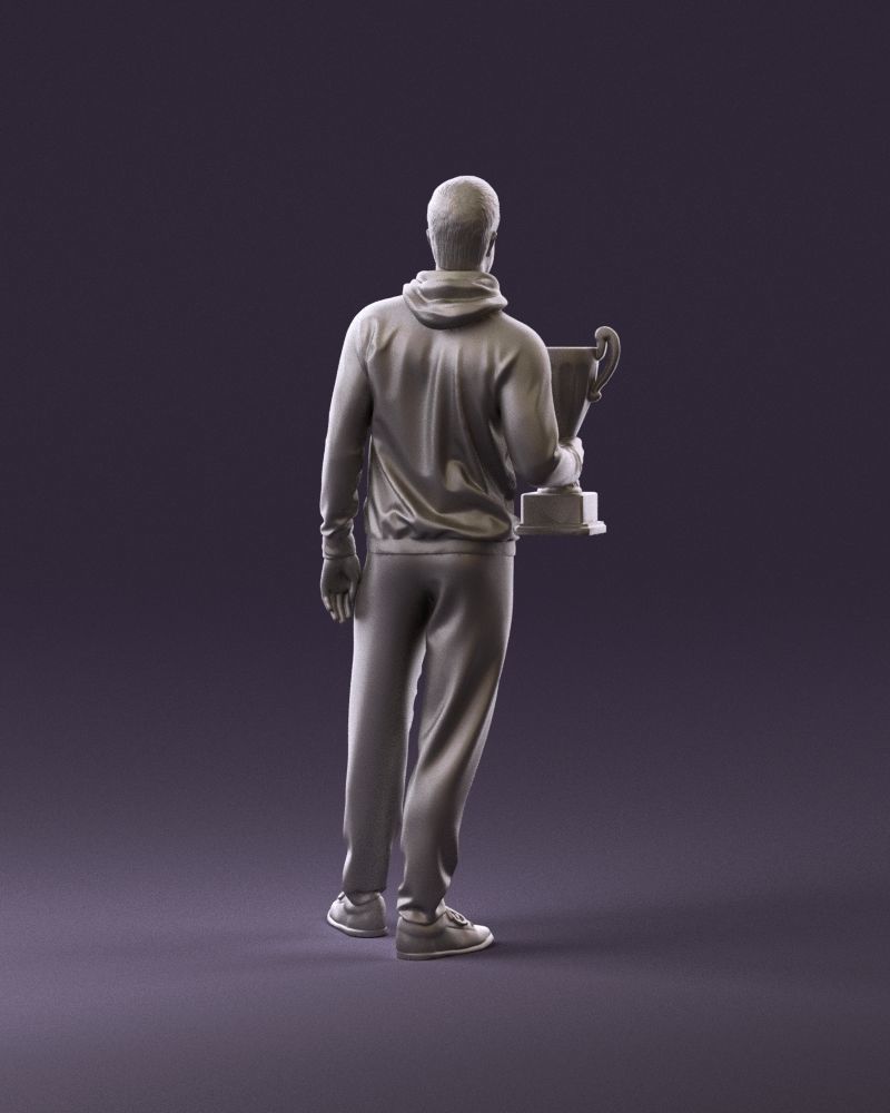 sportsman with cup 1073 3D Print Ready 3D print model_6