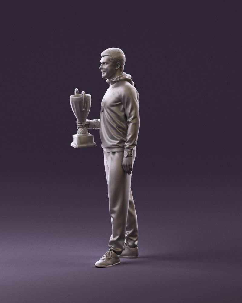 sportsman with cup 1073 3D Print Ready 3D print model_9