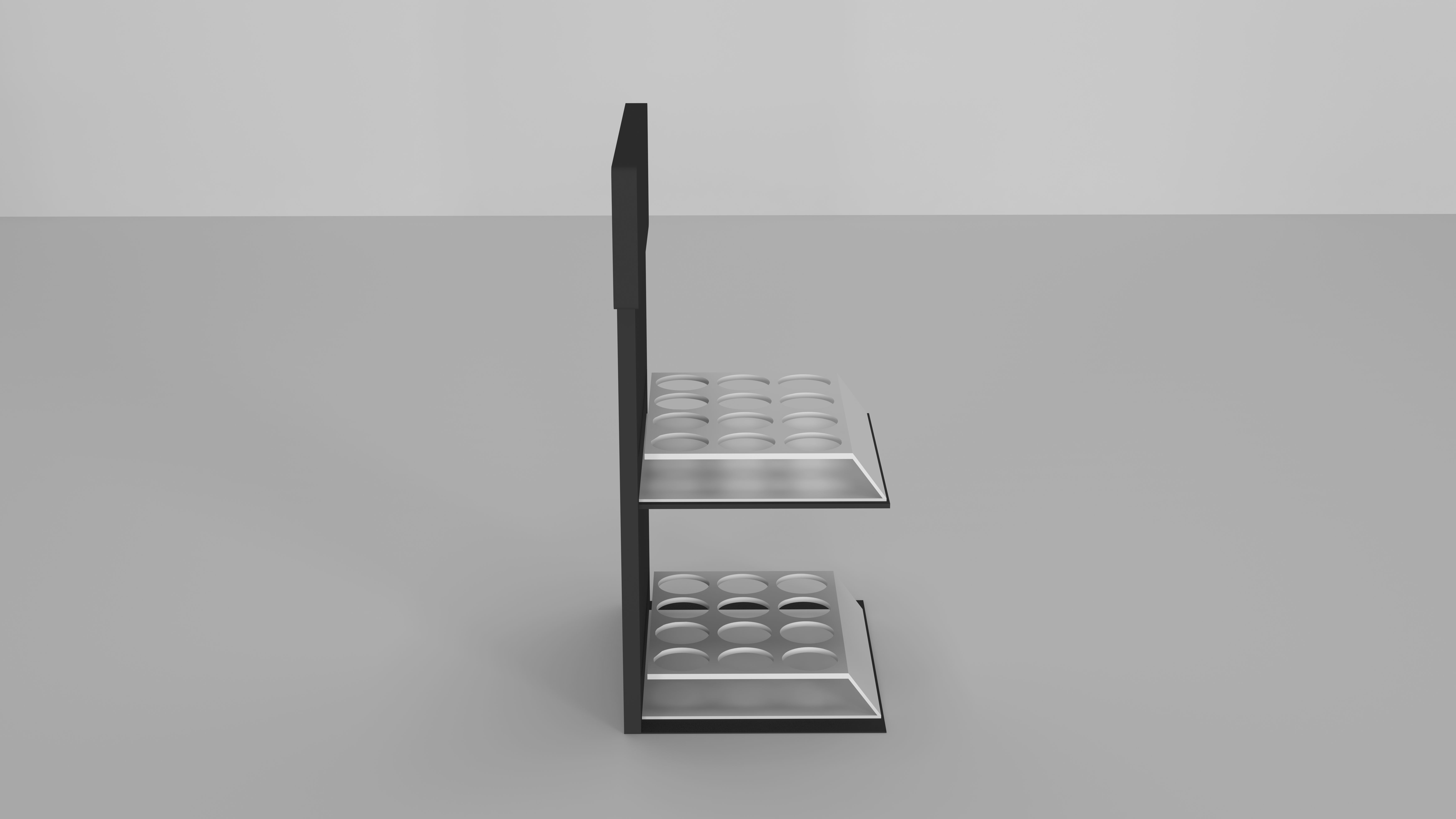 CBD Hemp Bottles Counter Top Product Display Shelf 3D model_4