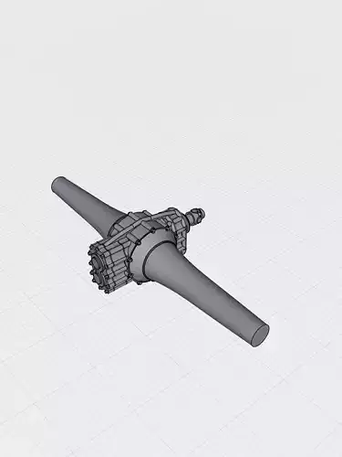 HOT ROD Quick Change rear diff with optional axles N covers 3D print model