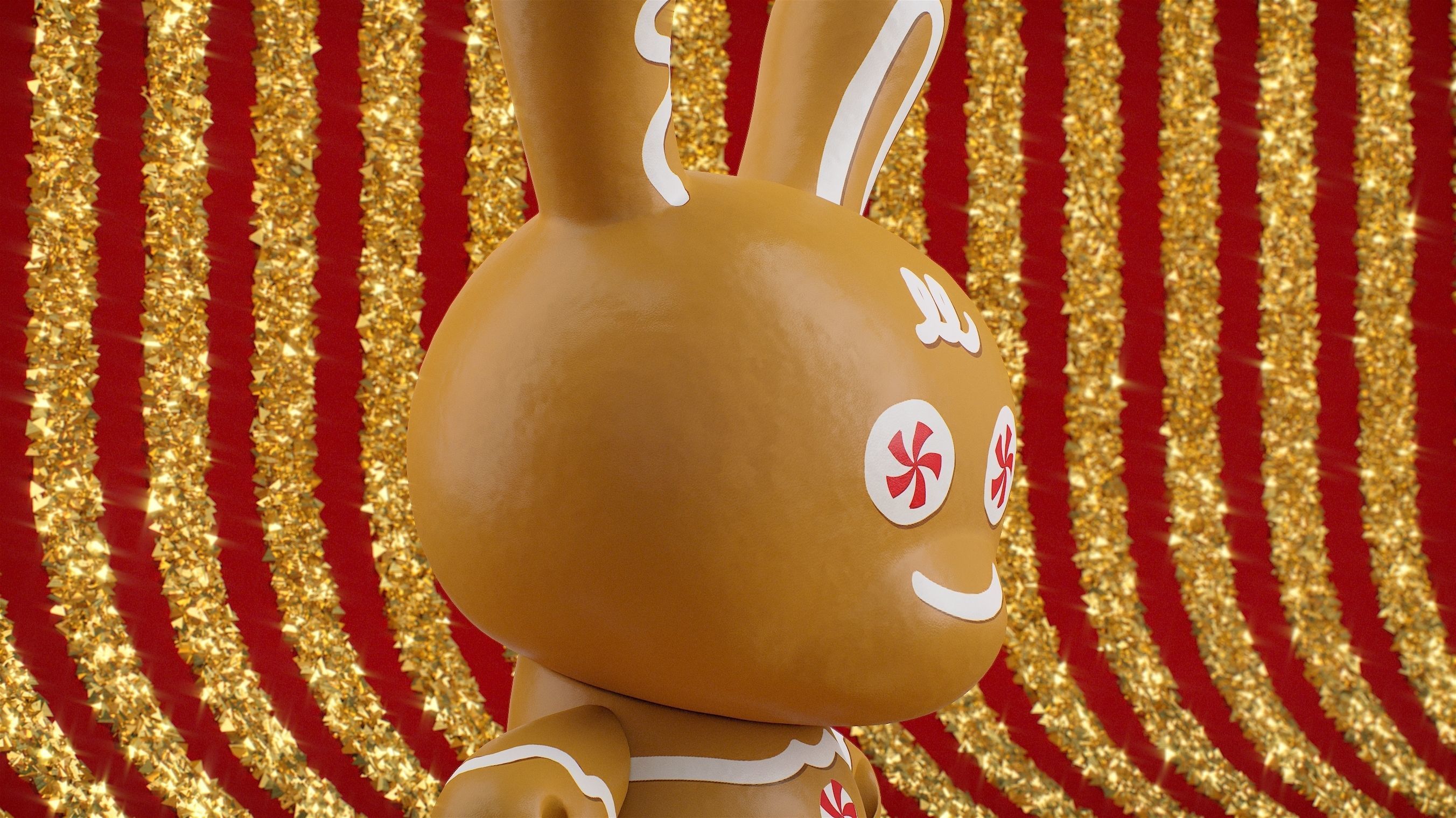 Kidrobot Cookie 12 inch Christmas Set Dunny 3D model_6