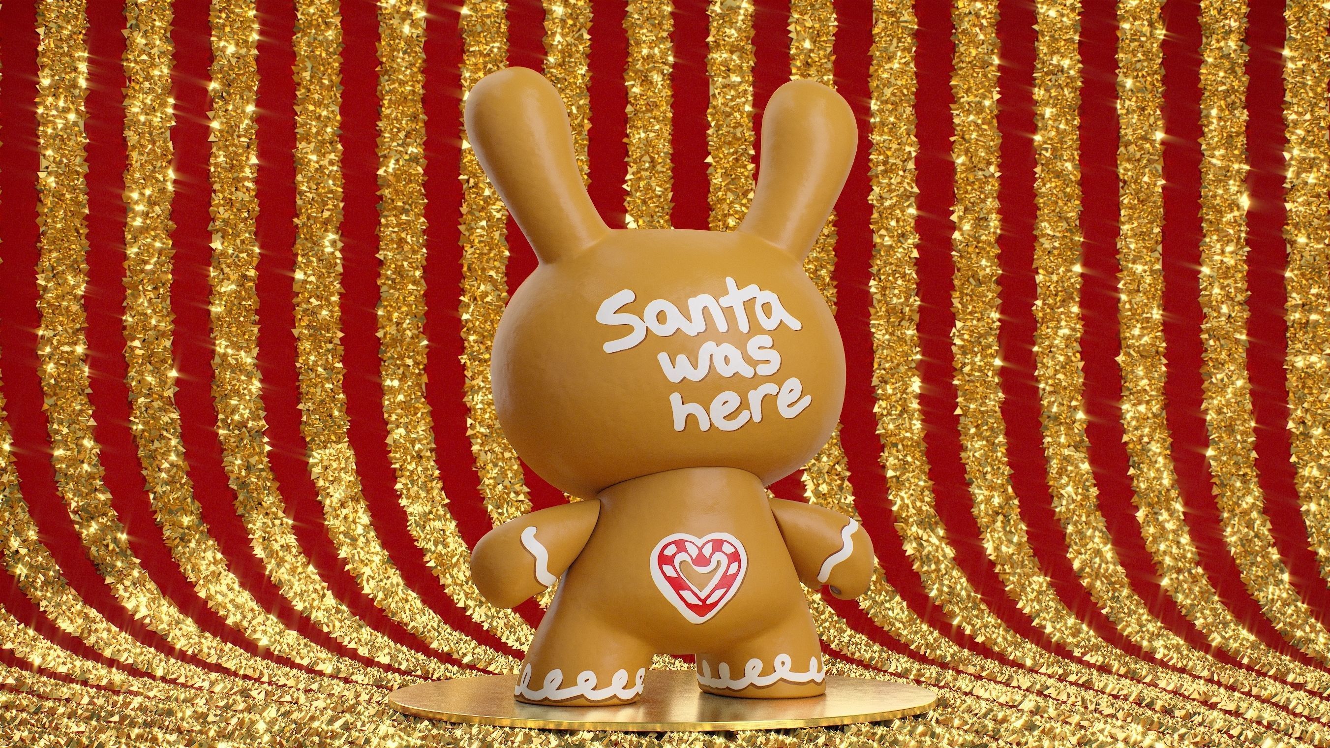 Kidrobot Cookie 12 inch Christmas Set Dunny 3D model_8