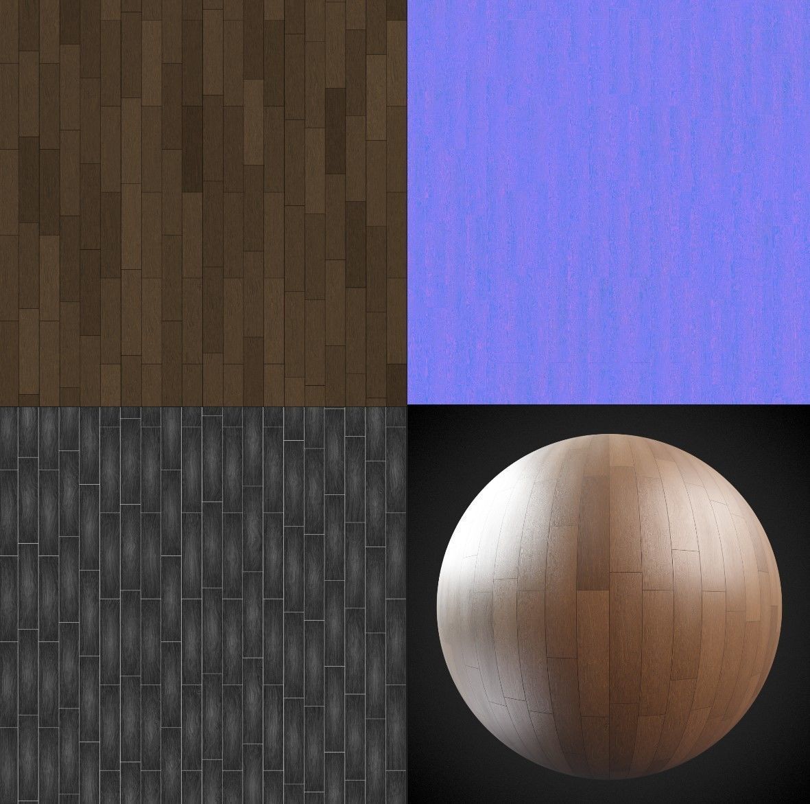 Oak Wood PBR Texture 09 - Texture Coordinate Texture_3