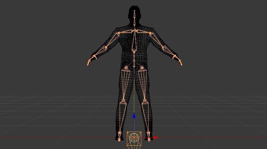 Businessman 01 Low-poly 3D model_20