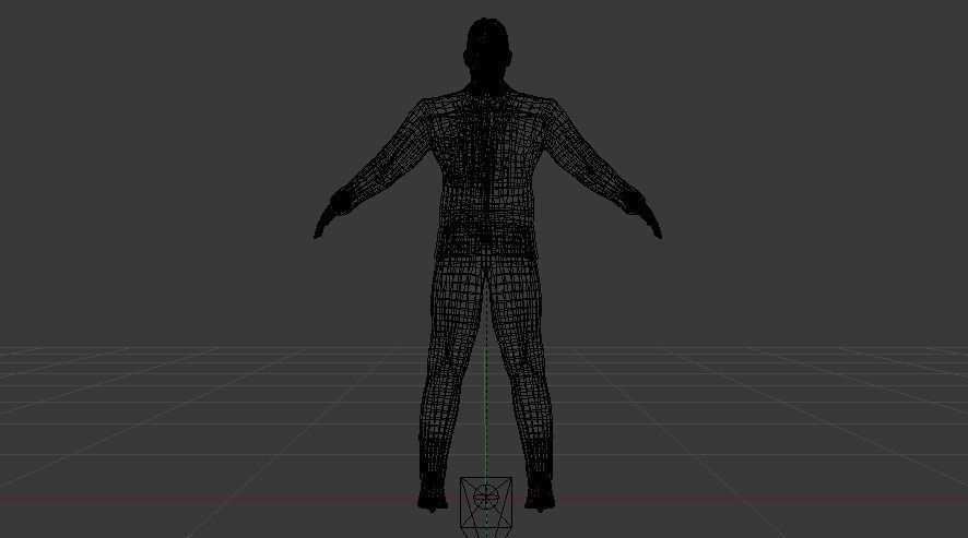 Businessman 01 Low-poly 3D model_16