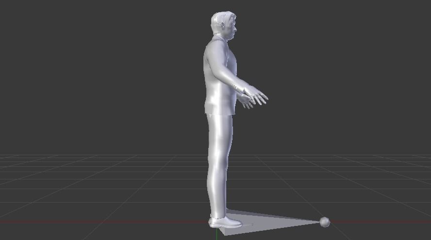 Businessman 01 Low-poly 3D model_13