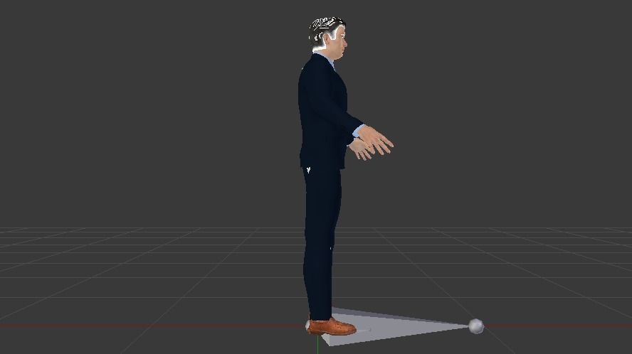 Businessman 01 Low-poly 3D model_5