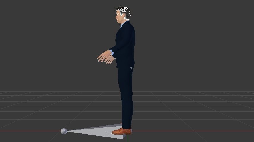 Businessman 01 Low-poly 3D model_7