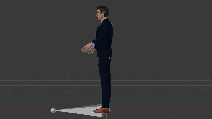Businessman 01 Low-poly 3D model_11