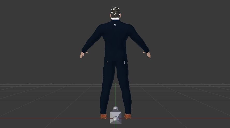 Businessman 01 Low-poly 3D model_6