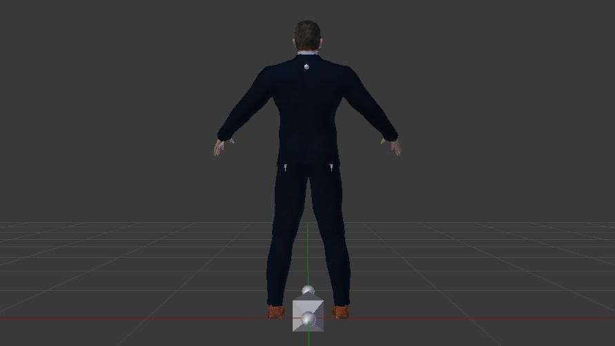Businessman 01 Low-poly 3D model_10