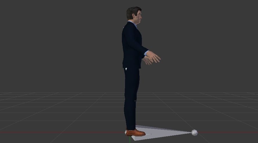 Businessman 01 Low-poly 3D model_9