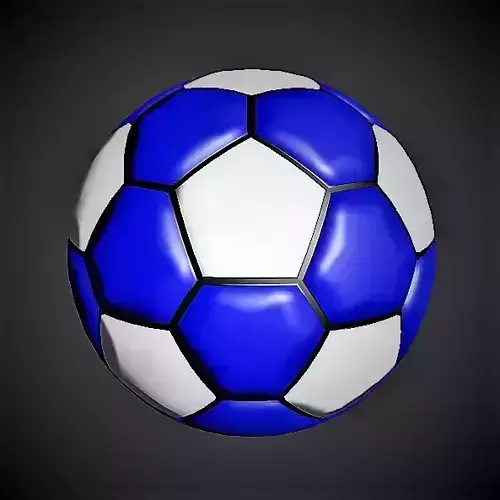 Football soccer ball Low-poly 3D model