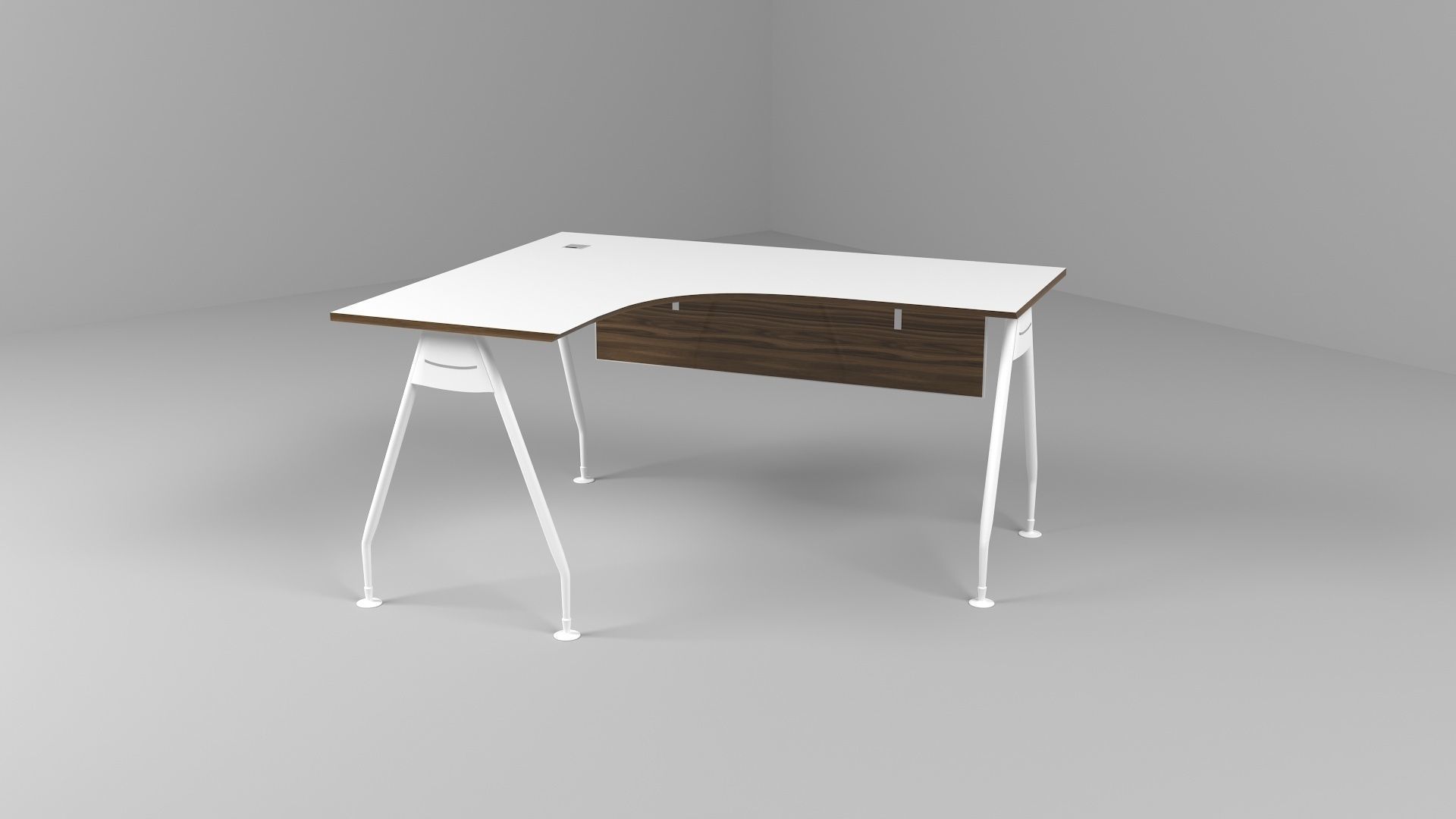offiec minimal table design 3D model_2