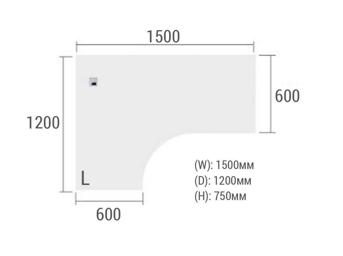 offiec minimal table design 3D model_3