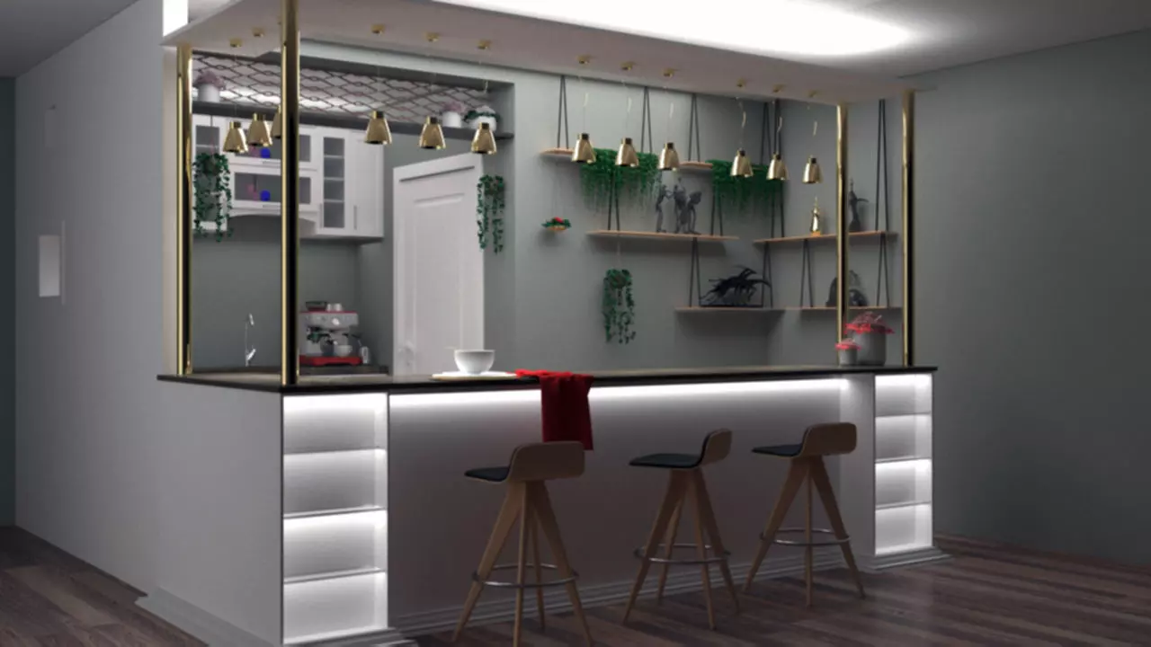 mini bar 3D model_0