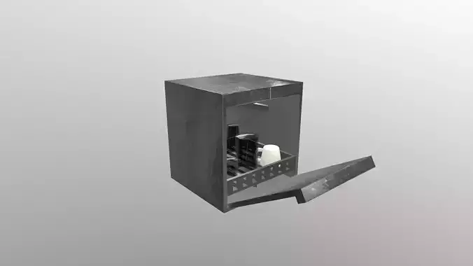 Low Poly Mini Dishwasher  