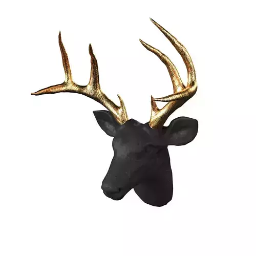 Large Deer Head Faux Taxidermy Wall Decor